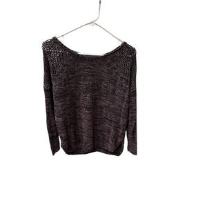 Volcom woman's black and tan sweater